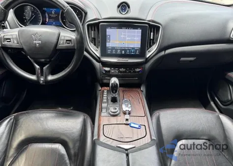 2017 Maserati Ghibli S z USA, uszkodzony, nr VIN ZAM57RSA3H1206281